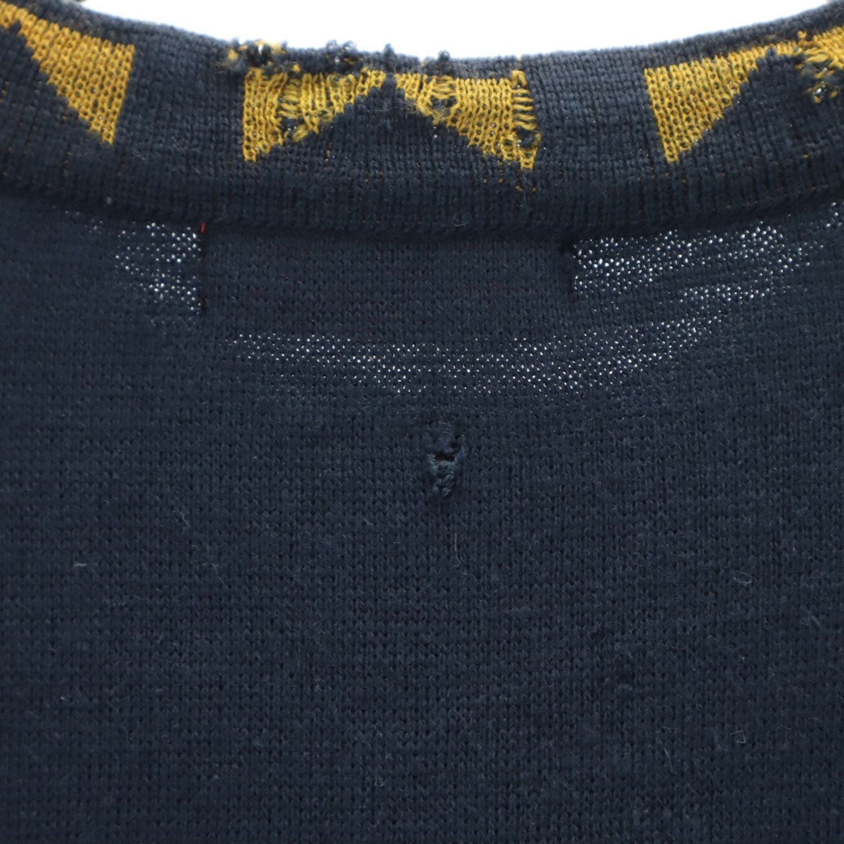 BALENCIAGA バレンシアガ 90s ウール100% オールド 長袖 セーター M ネイビー系 ニット メンズ