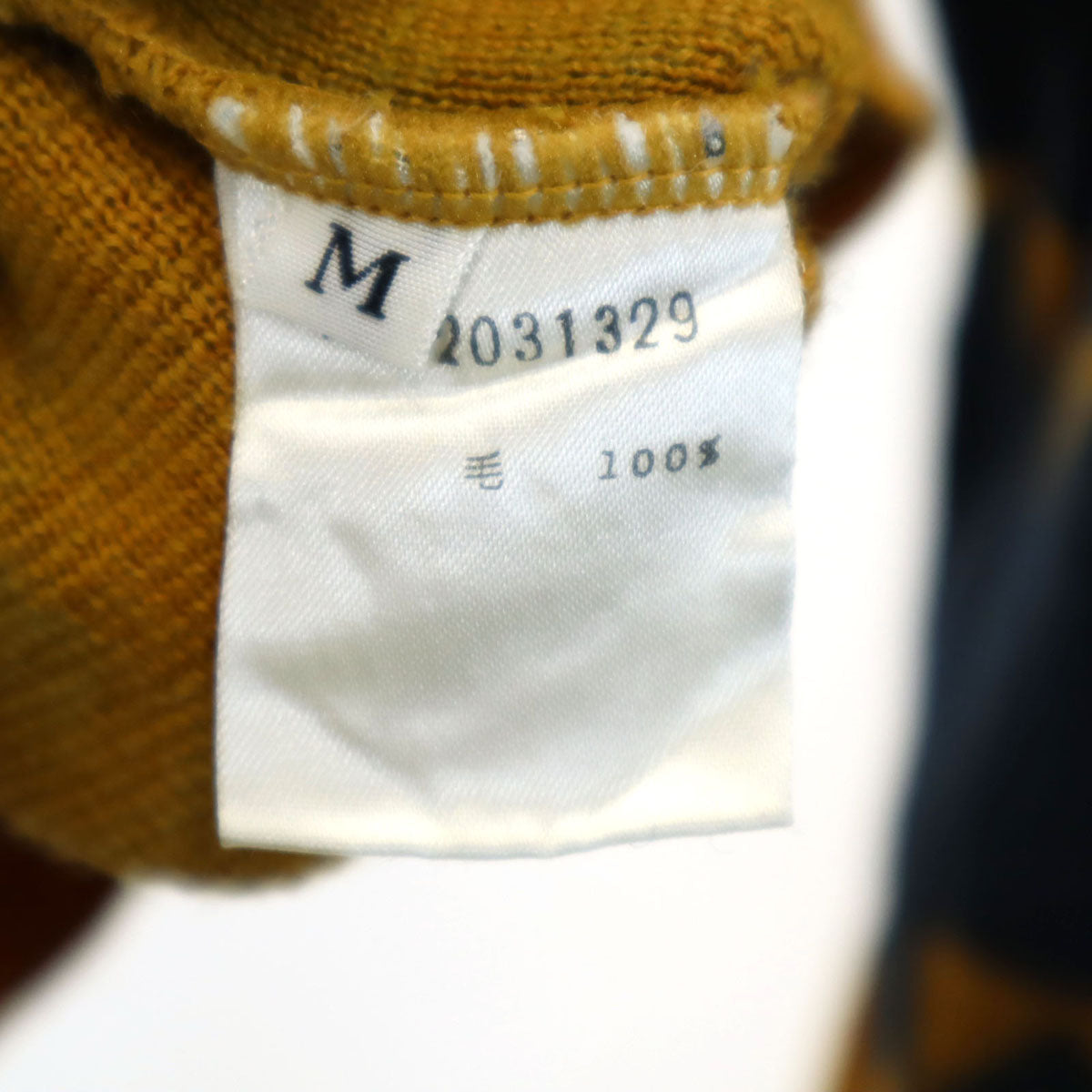 BALENCIAGA バレンシアガ 90s ウール100% オールド 長袖 セーター M ネイビー系 ニット メンズ