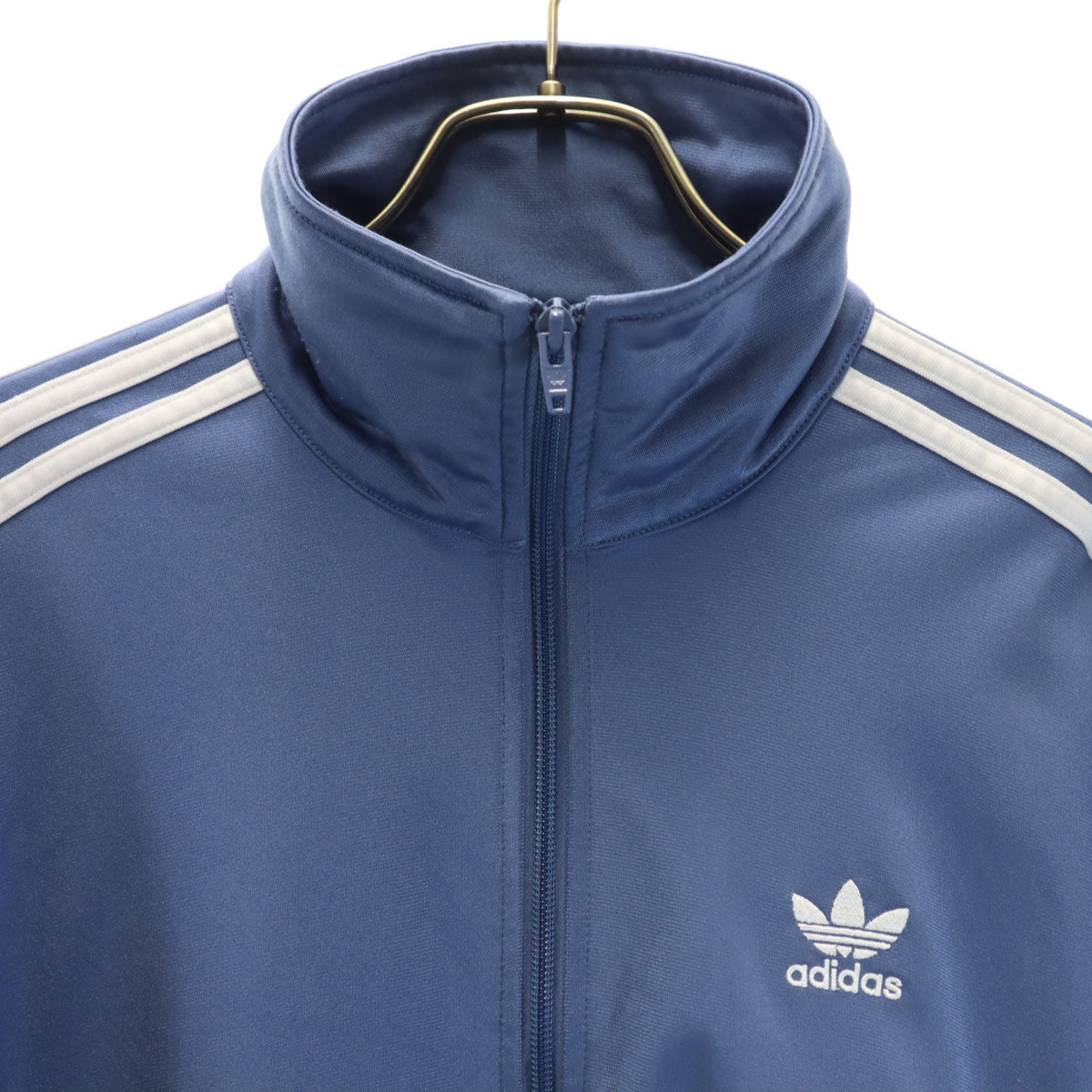 adidas アディダス トレフォイルロゴ トラックジャケット 上下 セットアップ L ブルー トレーニング ジャージ メンズ