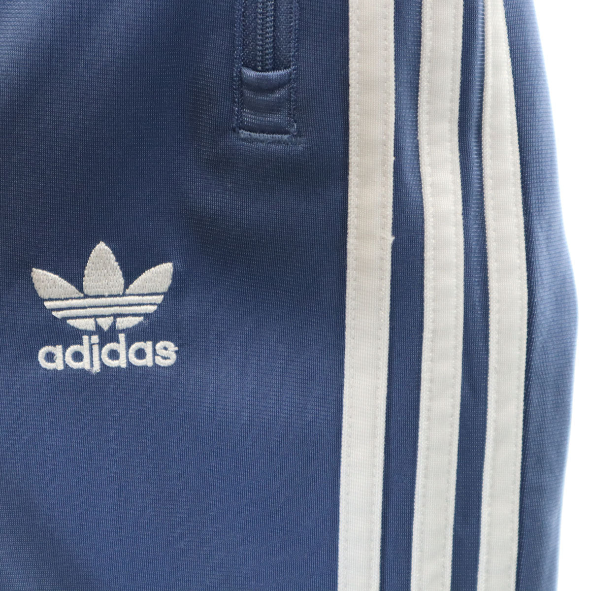 adidas アディダス トレフォイルロゴ トラックジャケット 上下 セットアップ L ブルー トレーニング ジャージ メンズ