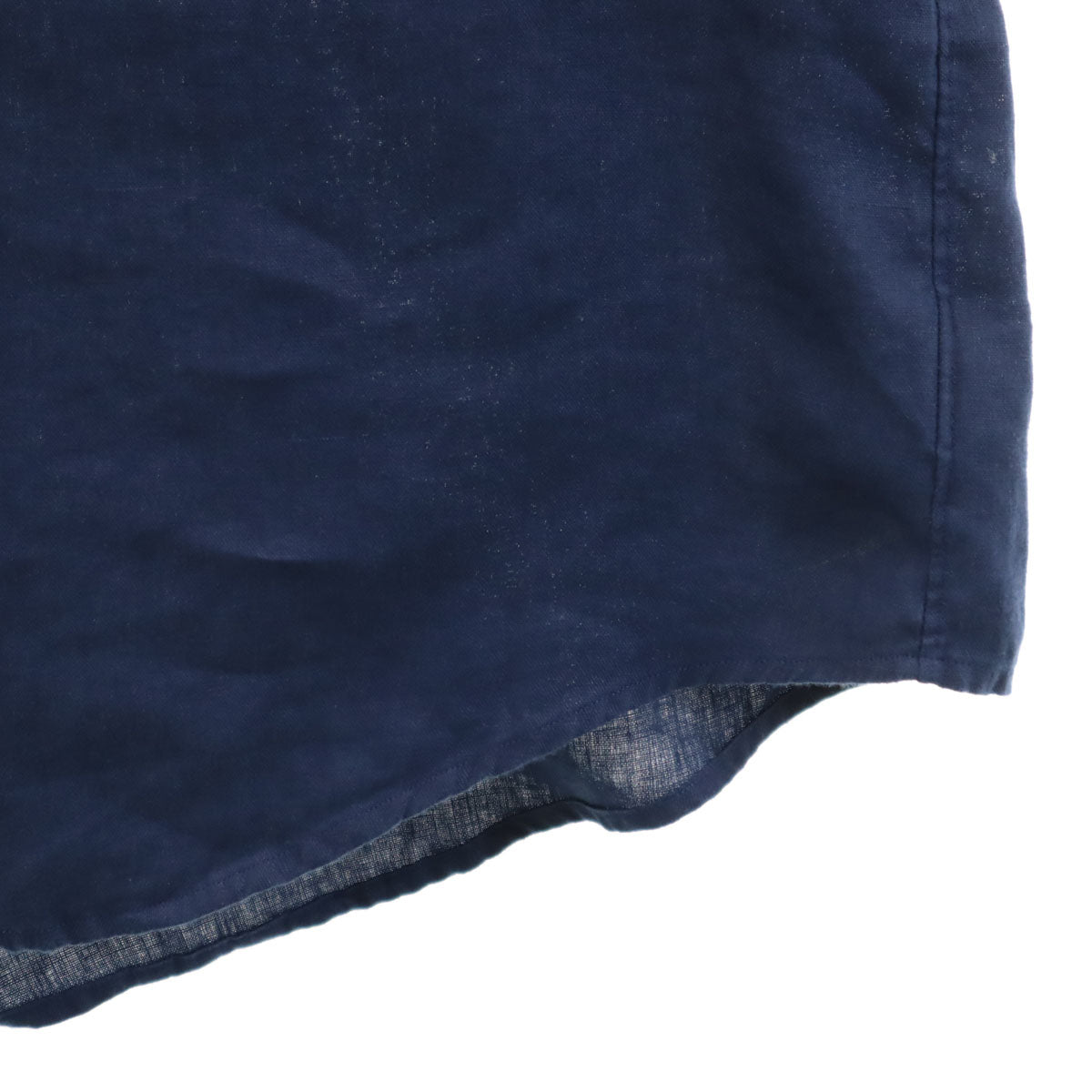 未使用 POLO RALPH LAUREN ポロラルフローレン リネン 長袖 ボタンダウンシャツ XXL ネイビー ビッグサイズ メンズ