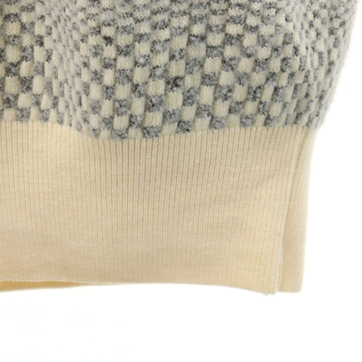 Christian Dior SPORTS クリスチャンディオールスポーツ 90s オールド 幾何学柄 長袖 セーター L アイボリー ニット レディース