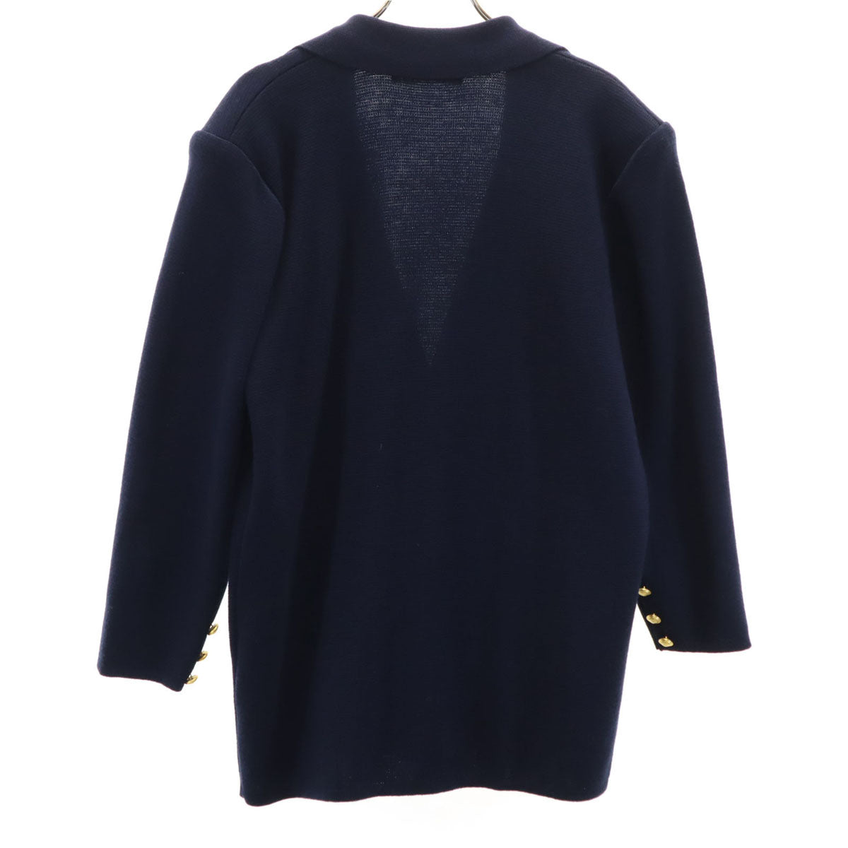 miss chloe ミスクロエ 日本製 長袖 ダブルブレスト ニットカーディガン 40 ネイビー レディース