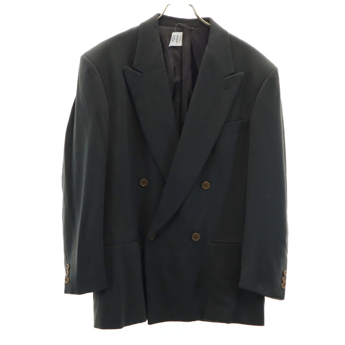 GIORGIO ARMANI ジョルジオアルマーニ 90s イタリア製 オールド ダブル テーラードジャケット 48 グリーングレー系 メンズ