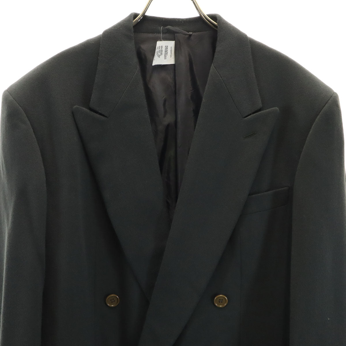 GIORGIO ARMANI ジョルジオアルマーニ 90s イタリア製 オールド ダブル テーラードジャケット 48 グリーングレー系 メンズ