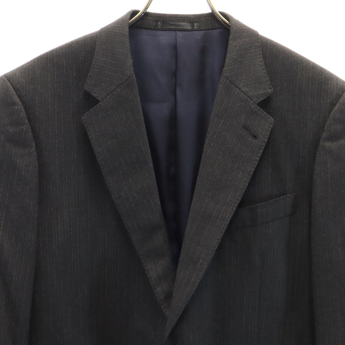 Paul Smith LONDON ポールスミスロンドン 日本製 チェルッティ生地 テーラードジャケット L チャコールグレー LANIFICIO F.LLI CERRUTI メンズ