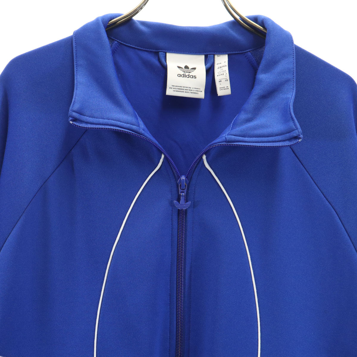 adidas Originals アディダスオリジナルス トレフォイル アウトライン トラックジャケット L ブルー ジャージ メンズ