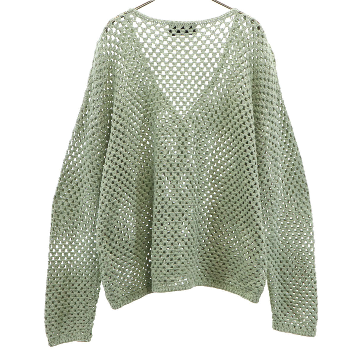 UNUSED アンユーズド 長袖 メッシュ ニットカーディガン 3 ダスティミント系 メンズ