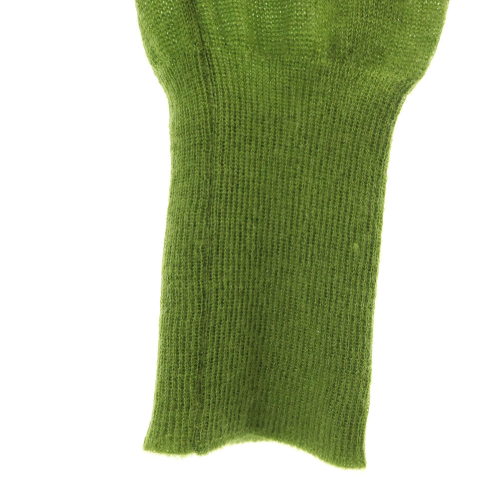 HERMES エルメス イタリア製 カシミヤブレンド 長袖 セーター M ライトグリーン レディース