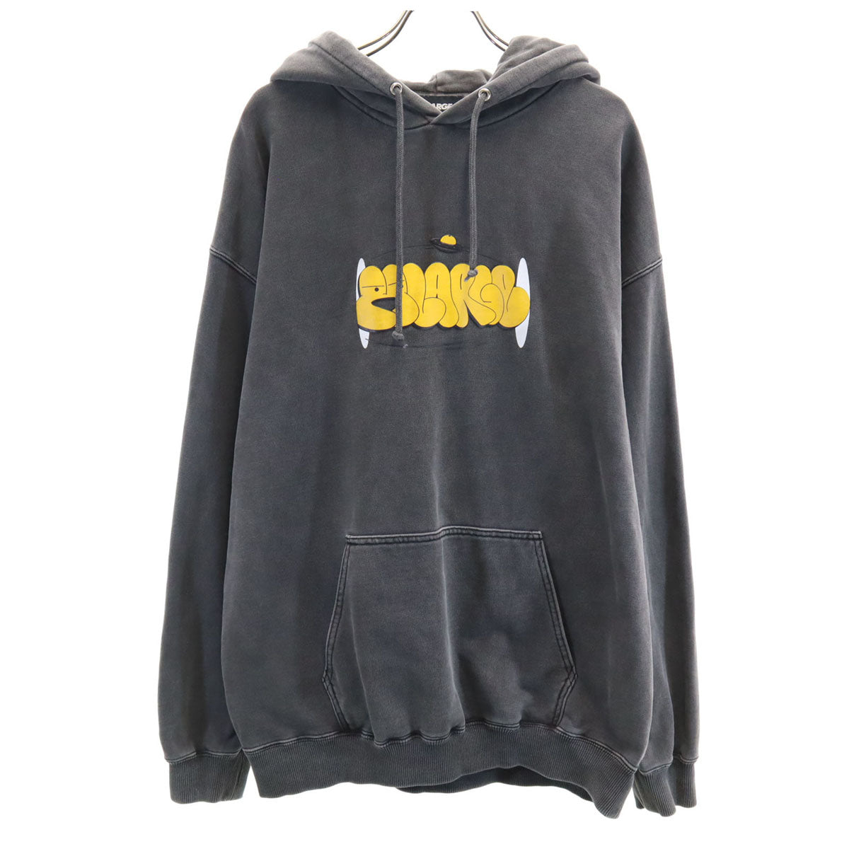 XLARGE エクストララージ 長袖 スウェットパーカー M グレー グラフィティ ピグメント プルオーバー メンズ