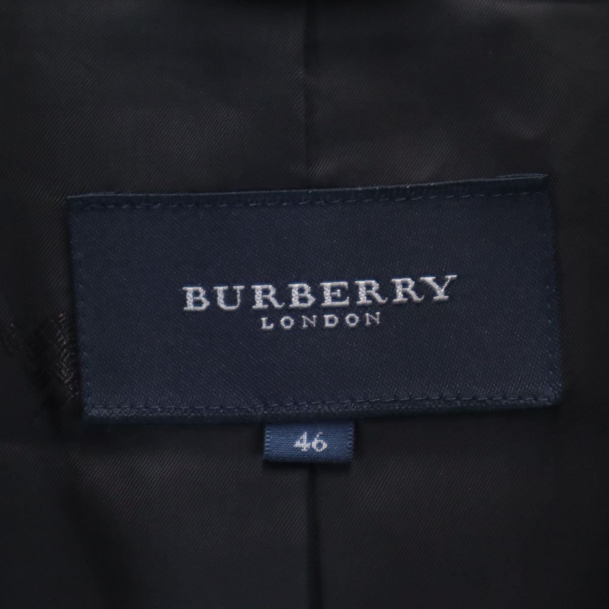 BURBERRY LONDON バーバリーロンドン 日本製 ウールブレンド テーラードジャケット 46 グレー 三陽商会 レディース