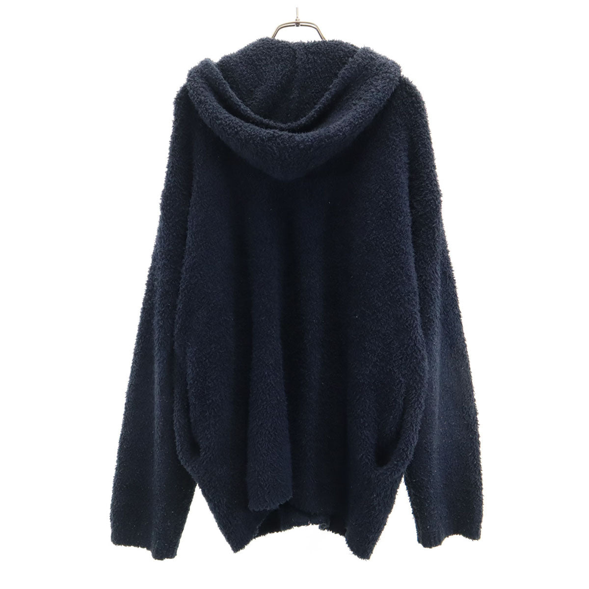 BAREFOOT DREAMS ベアフットドリームス 長袖 ふわモコ ジップパーカー S ネイビー ルームウェア ロンハーマン メンズ