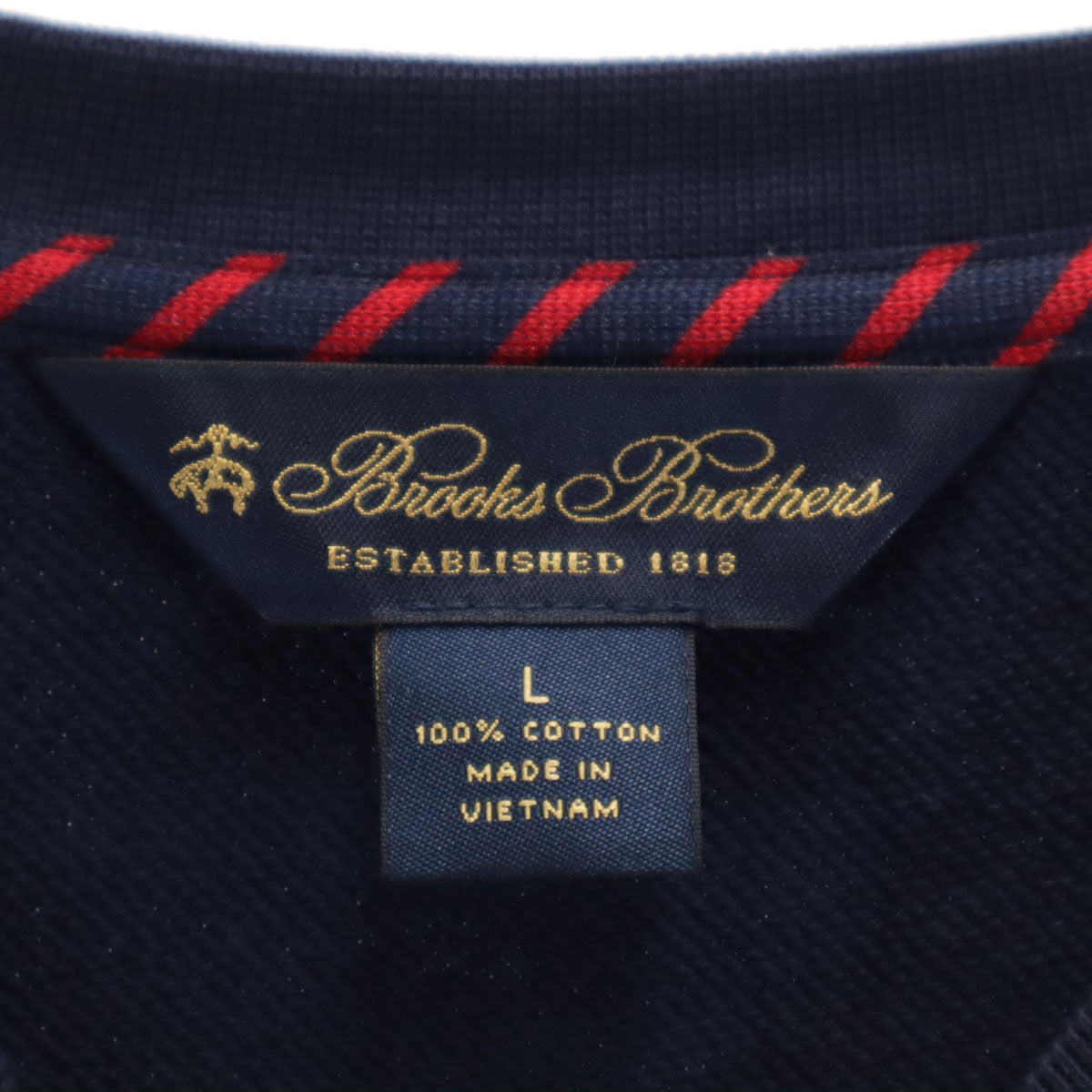 Brooks Brothers ブルックスブラザーズ マスコット ヘンリー 長袖 トレーナー L ネイビー スウェット メンズ