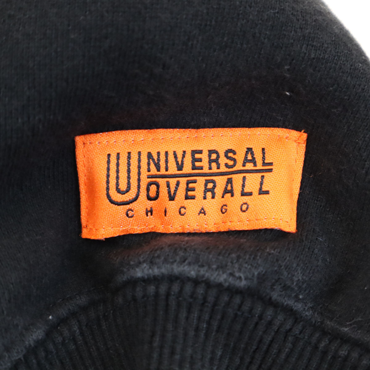 UNIVERSAL OVERALL ユニバーサルオーバーオール 長袖 スウェットパーカー L ブラック メンズ