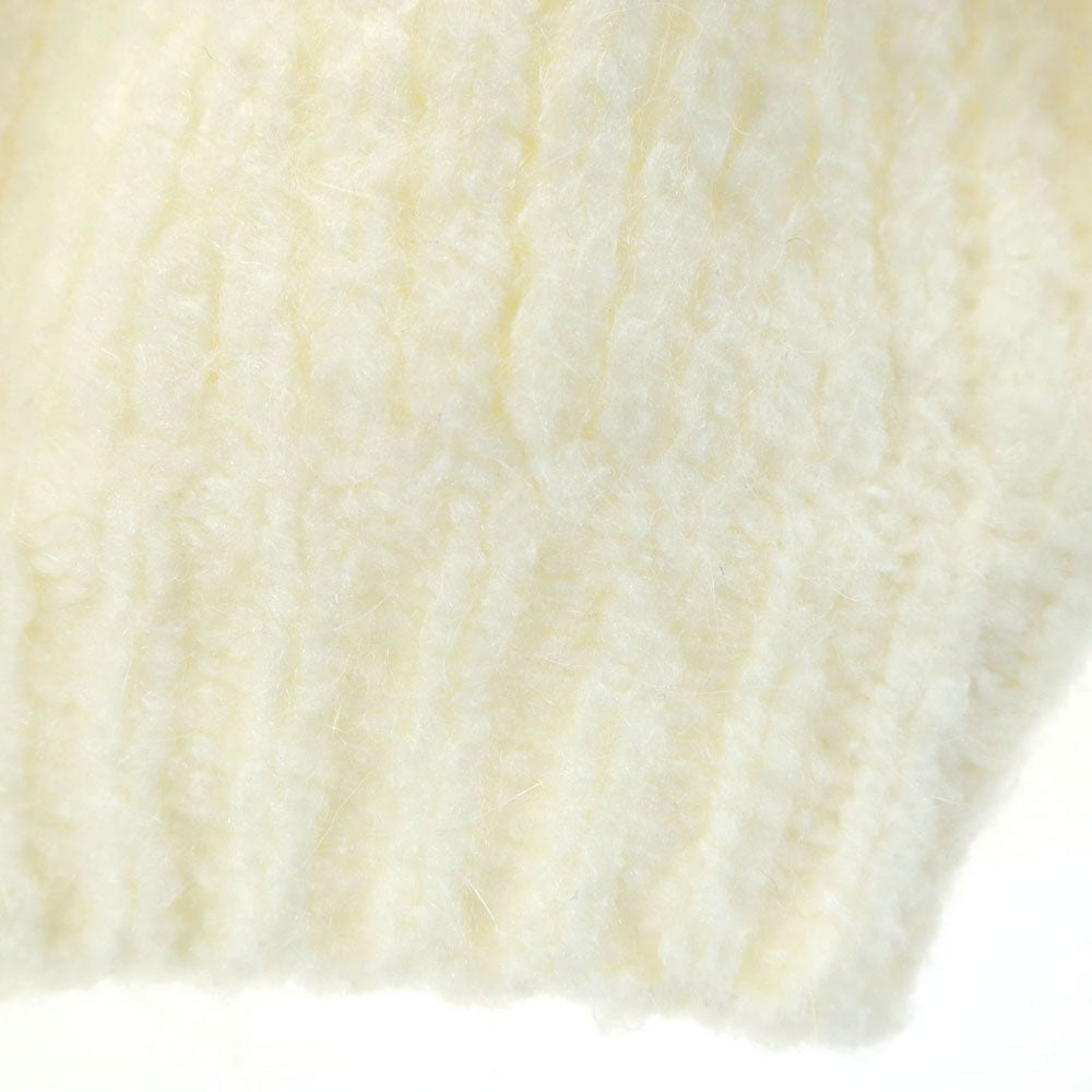 SNIDEL スナイデル 23年モデル 長袖 Vネック セーター F 白 ニット ショート丈 SWNT235087 レディース