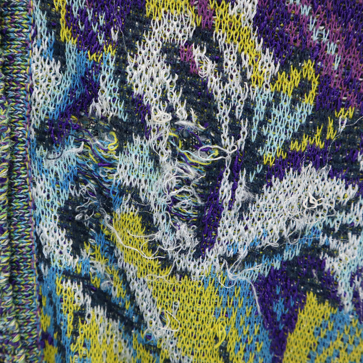 Missoni ミッソーニ 長袖 Vネック カーディガン 44 パープル系 レディース