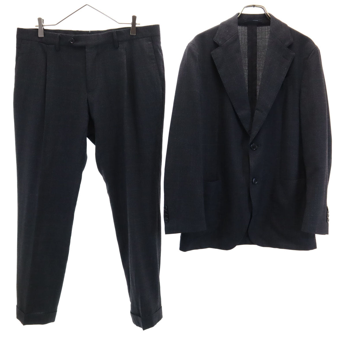 LARDINI ラルディーニ イタリア製 スーツ 上下 セットアップ 48 チャコールグレー メンズ