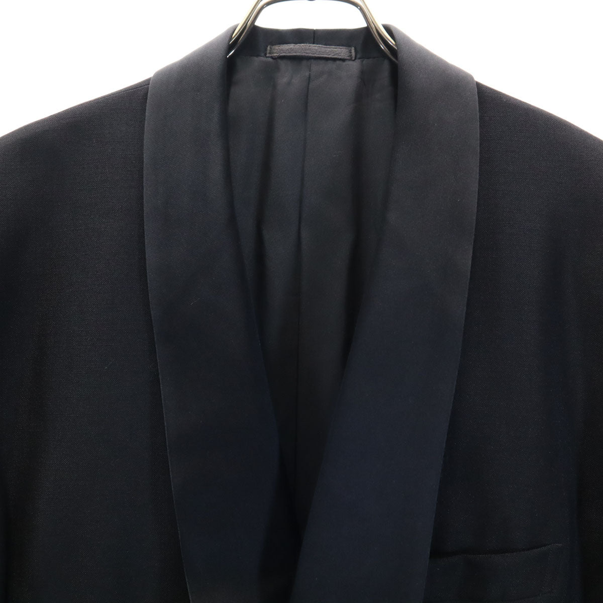 YVES SAINT LAURENT イヴサンローラン 90s 日本製 オールド タキシード スーツ 上下 セットアップ 100-90-180 ブラック メンズ