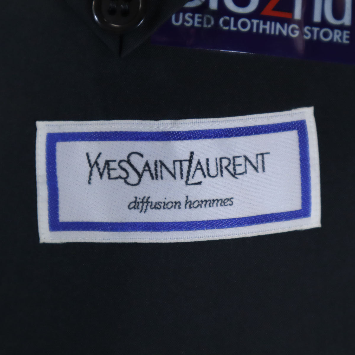 YVES SAINT LAURENT イヴサンローラン 90s 日本製 オールド タキシード スーツ 上下 セットアップ 100-90-180 ブラック メンズ