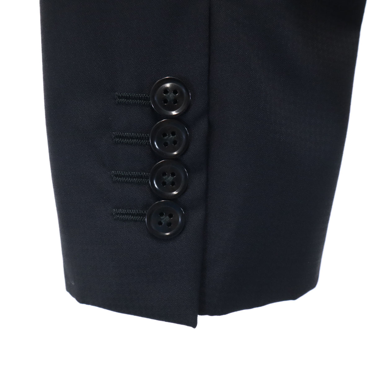 ARMANI COLLEZIONI アルマーニコレッツォーニ イタリア製 シャドーハウンドトゥース柄 スーツ 上下 セットアップ 44 ブラック 千鳥格子 メンズ