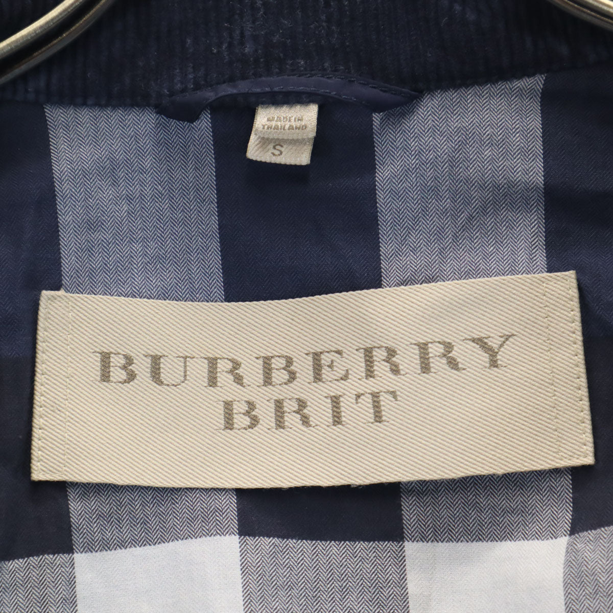 BURBERRY BRIT バーバリーブリット ジャケット S ネイビー エルボーパッチ メンズ