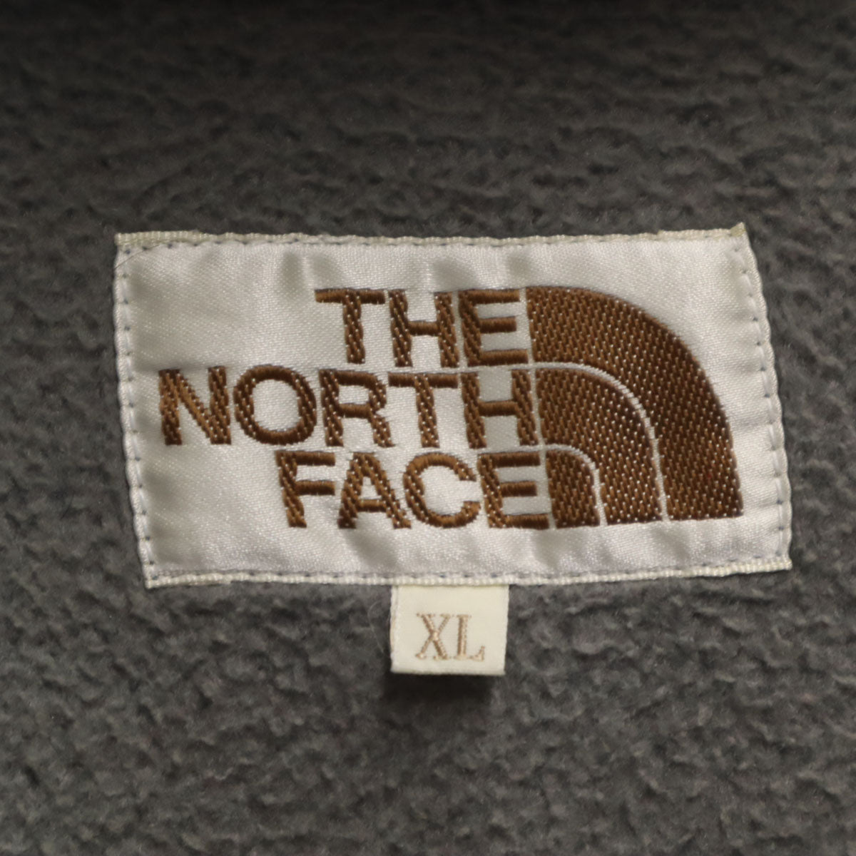 THE NORTH FACE ノースフェイス 長袖 ジップパーカー XL グレー AT40754 アウトドア 裏起毛 メンズ