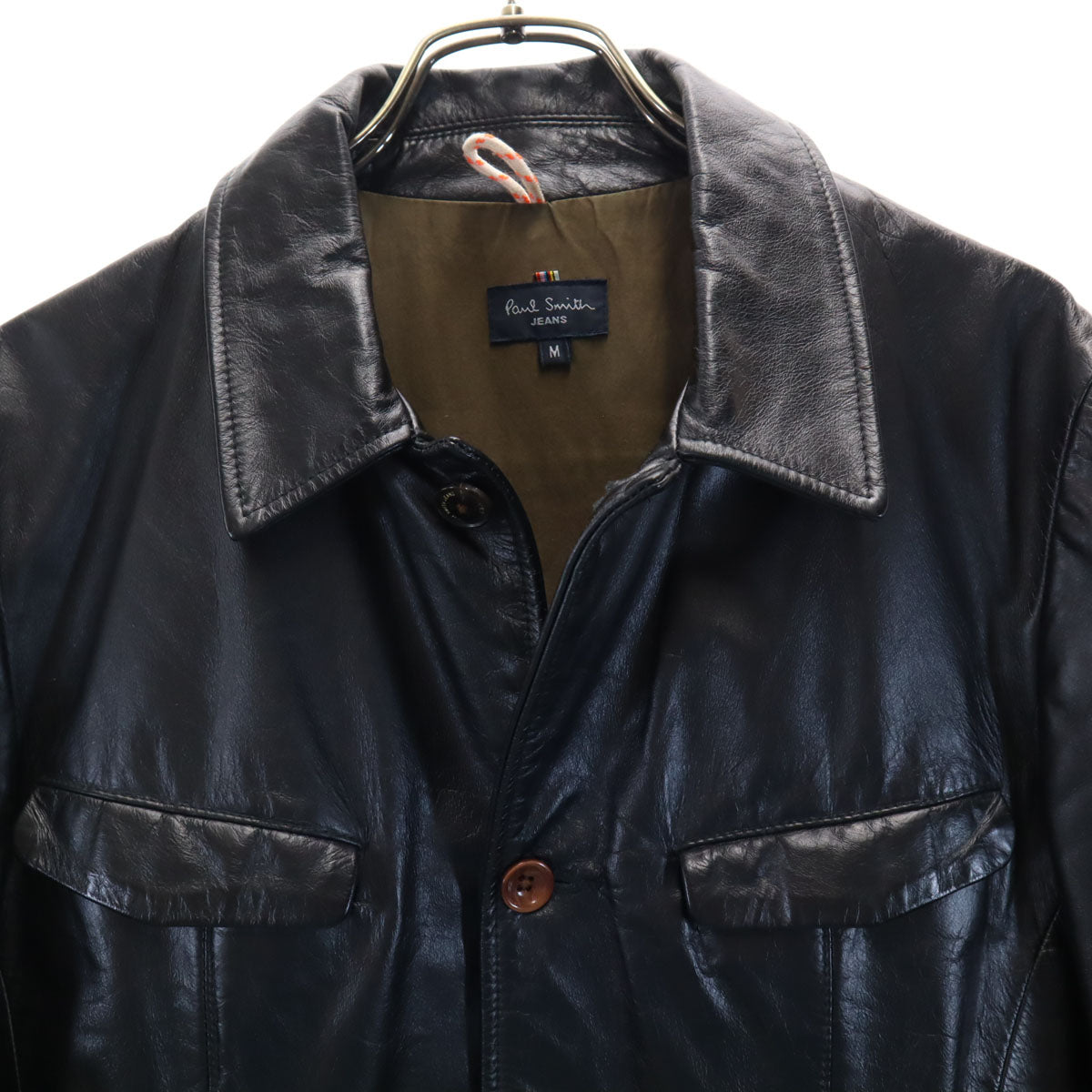 Paul Smith JEANS ポールスミスジーンズ レザージャケット M 黒 メンズ