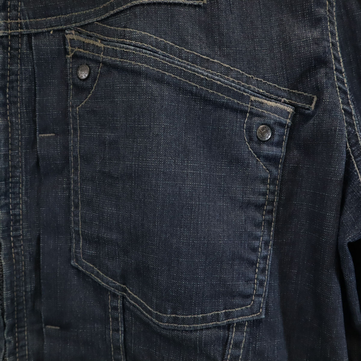 MARITHE + FRANCOIS GIRBAUD マリテフランソワジルボー デニムジャケット L ネイビー系 ジージャン メンズ