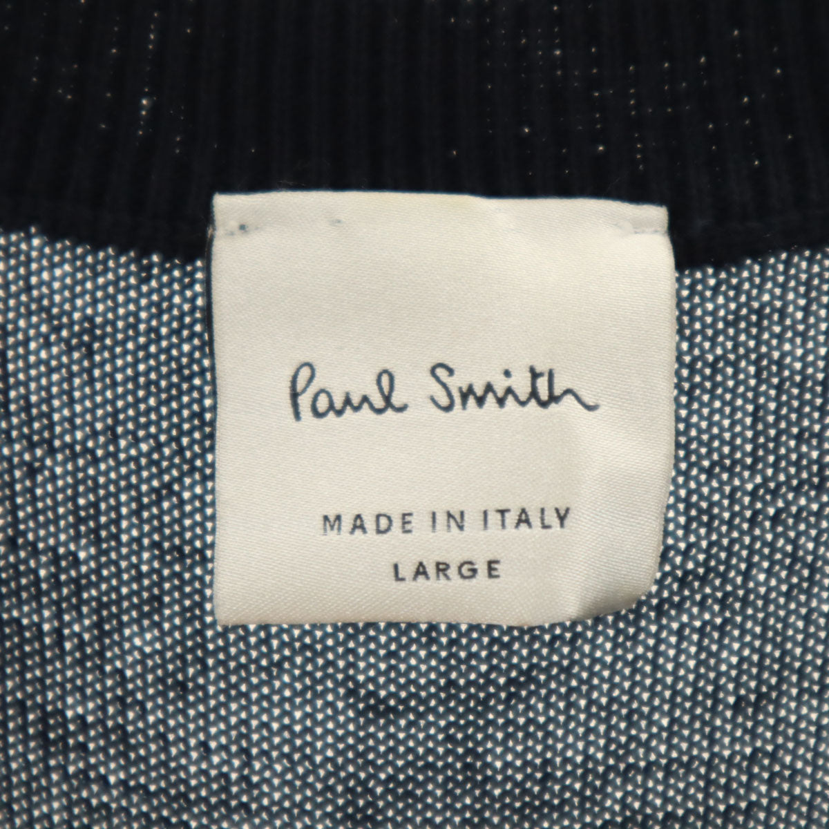 Paul Smith ポールスミス イタリア製 ノースリーブ カラーブロック ニット セーター L ネイビー系 ニット レディース