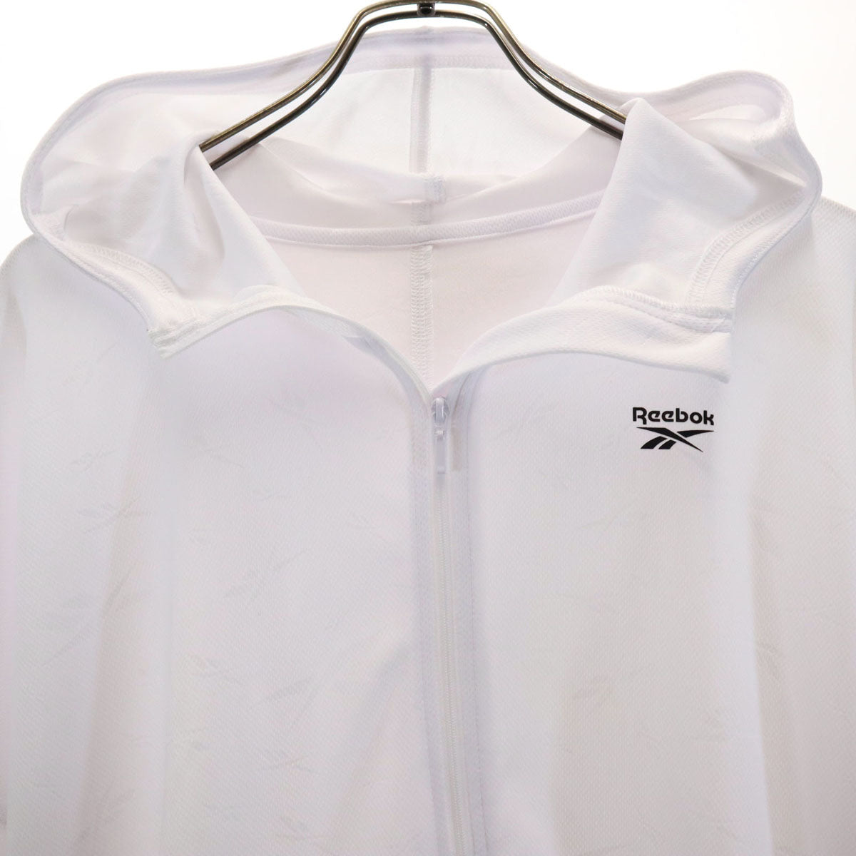 Reebok リーボック 長袖 ドルマンスリーブ ジップパーカー XL ホワイト レディース