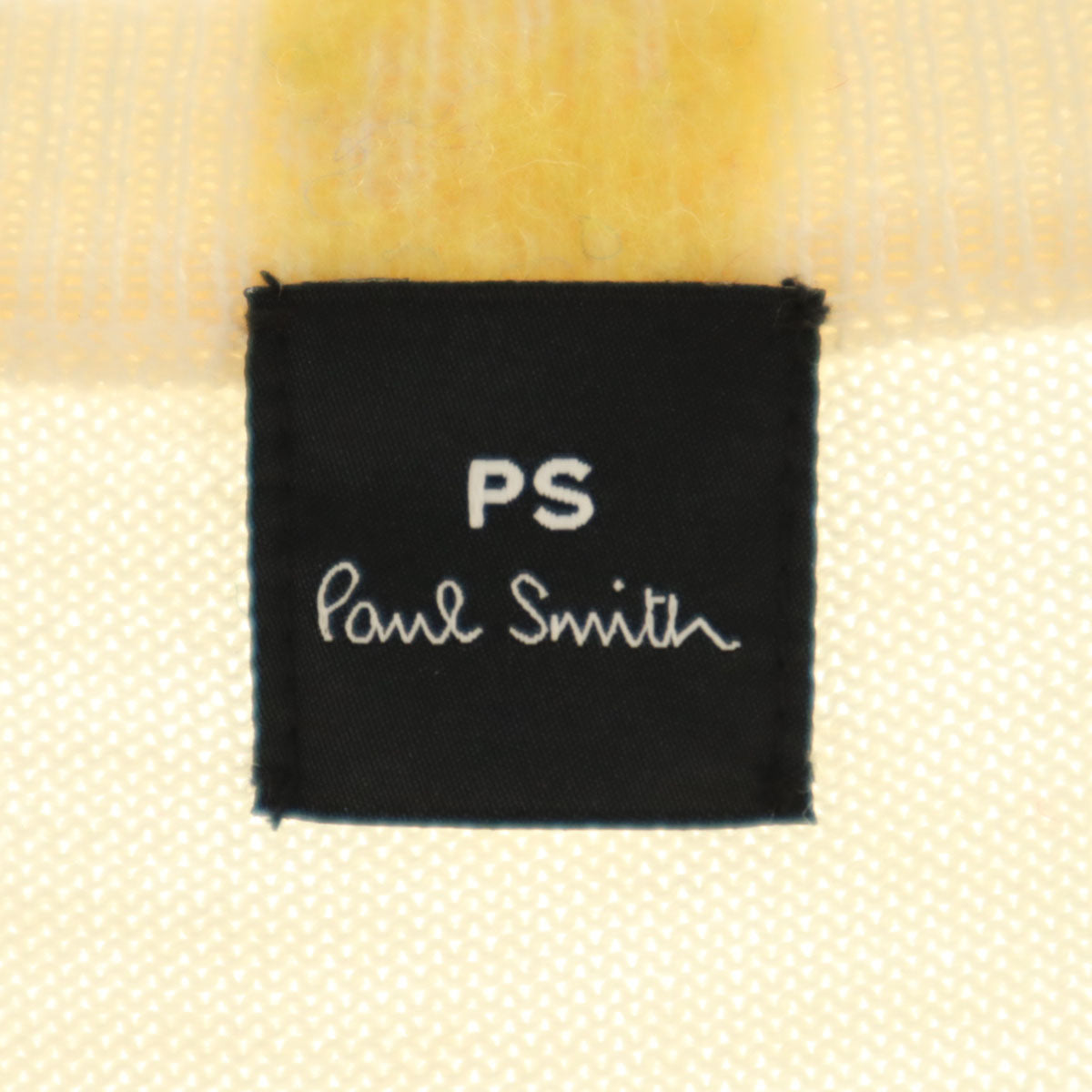未使用 PS Paul Smith ピーエスポールスミス 長袖 Vネック ニット M アイボリー セーター レディース