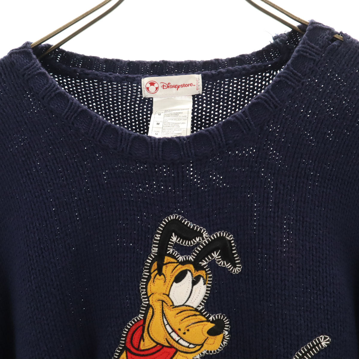 The Disney Store ディズニーストア ミッキーフレンズ プルート 長袖 セーター M ネイビー ニット レディース