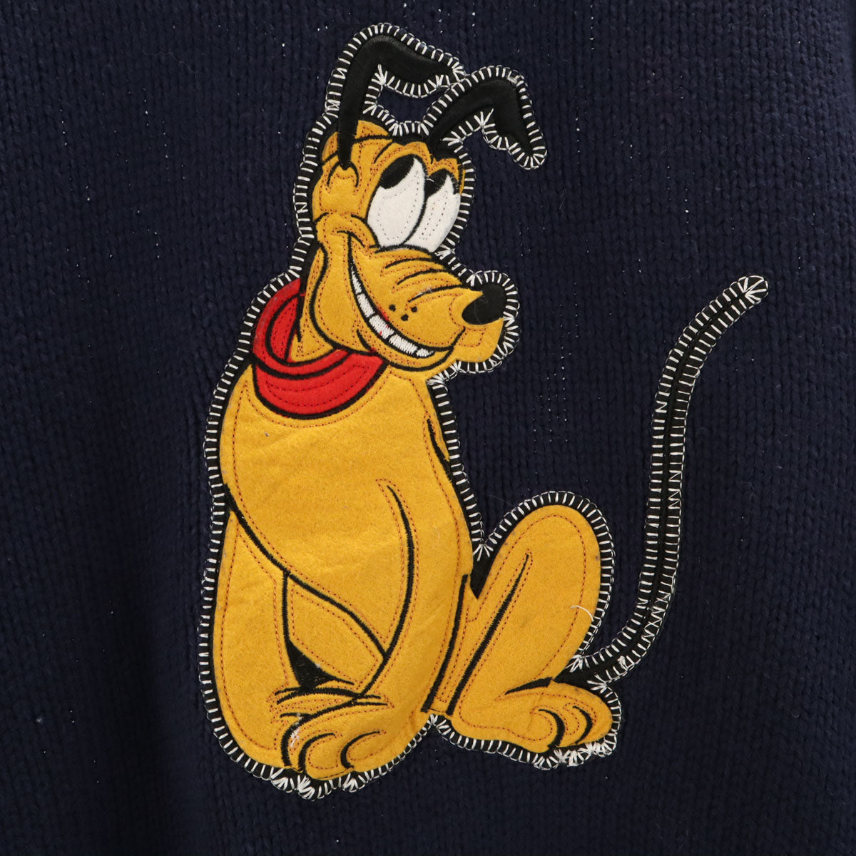 The Disney Store ディズニーストア ミッキーフレンズ プルート 長袖 セーター M ネイビー ニット レディース