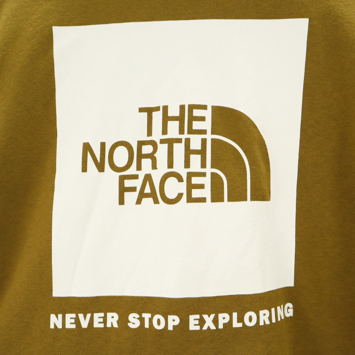 未使用 THE NORTH FACE ノースフェイス バックロゴ 長袖 スウェットパーカー M モスグリーン A7UNS アウトドア 裏起毛 メンズ
