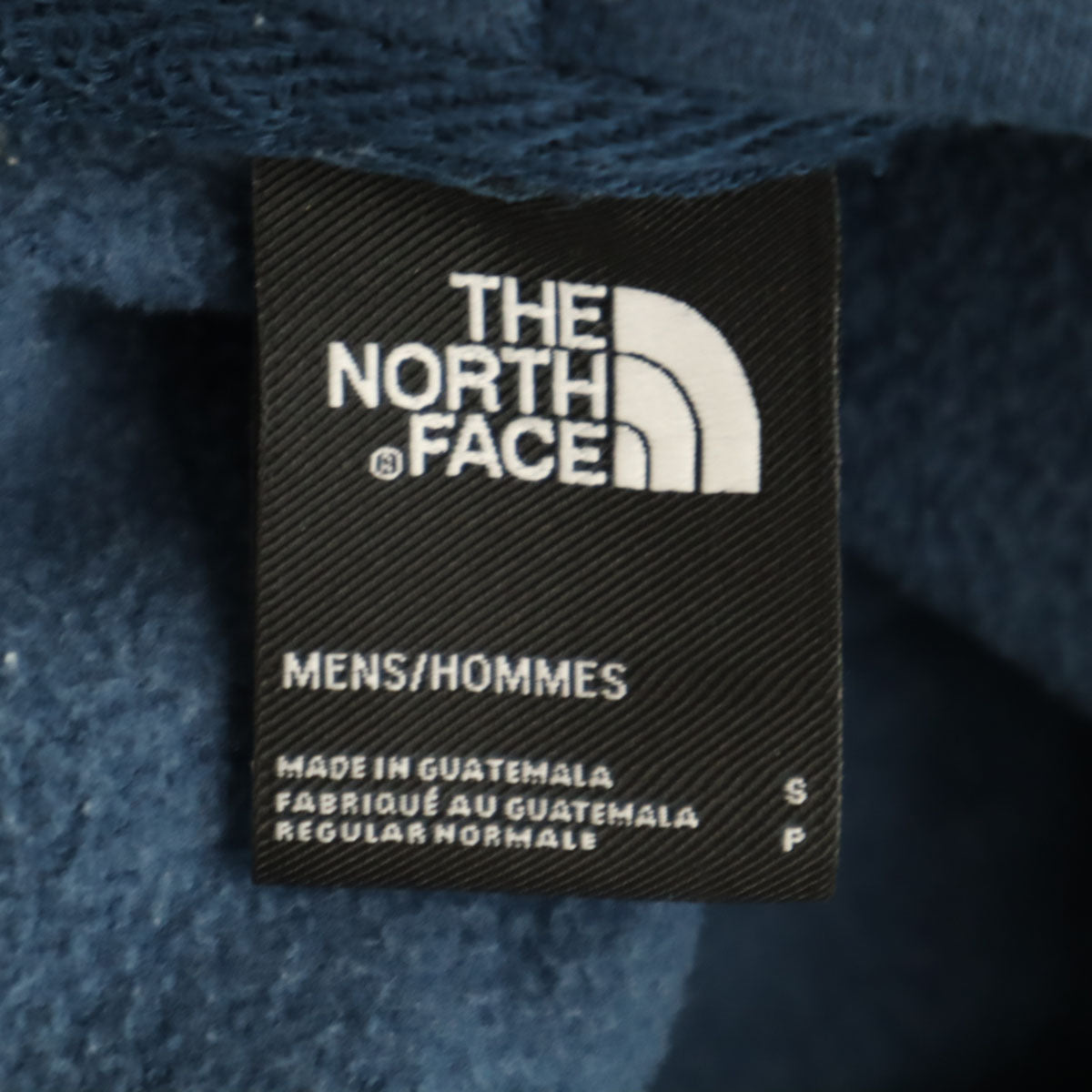 THE NORTH FACE ノースフェイス バックロゴ 長袖 スウェット ジップパーカー S ネイビー A3XA9 アウトドア メンズ
