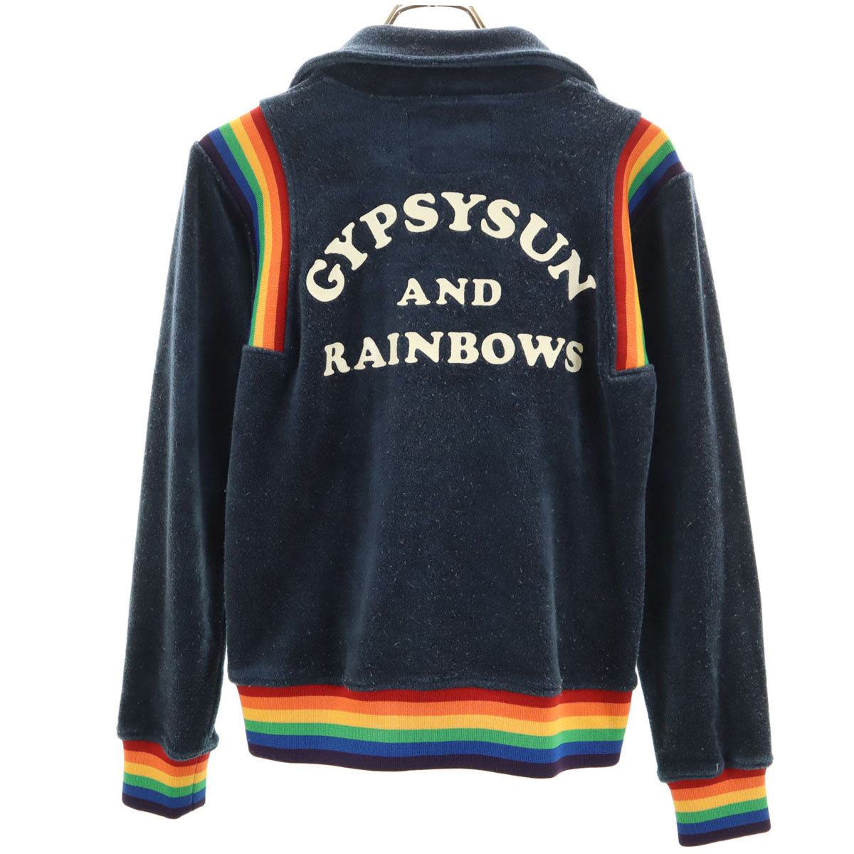 HYSTERIC GLAMOUR ヒステリックグラマー 日本製 パイル ジャケット FREE ネイビー レディース