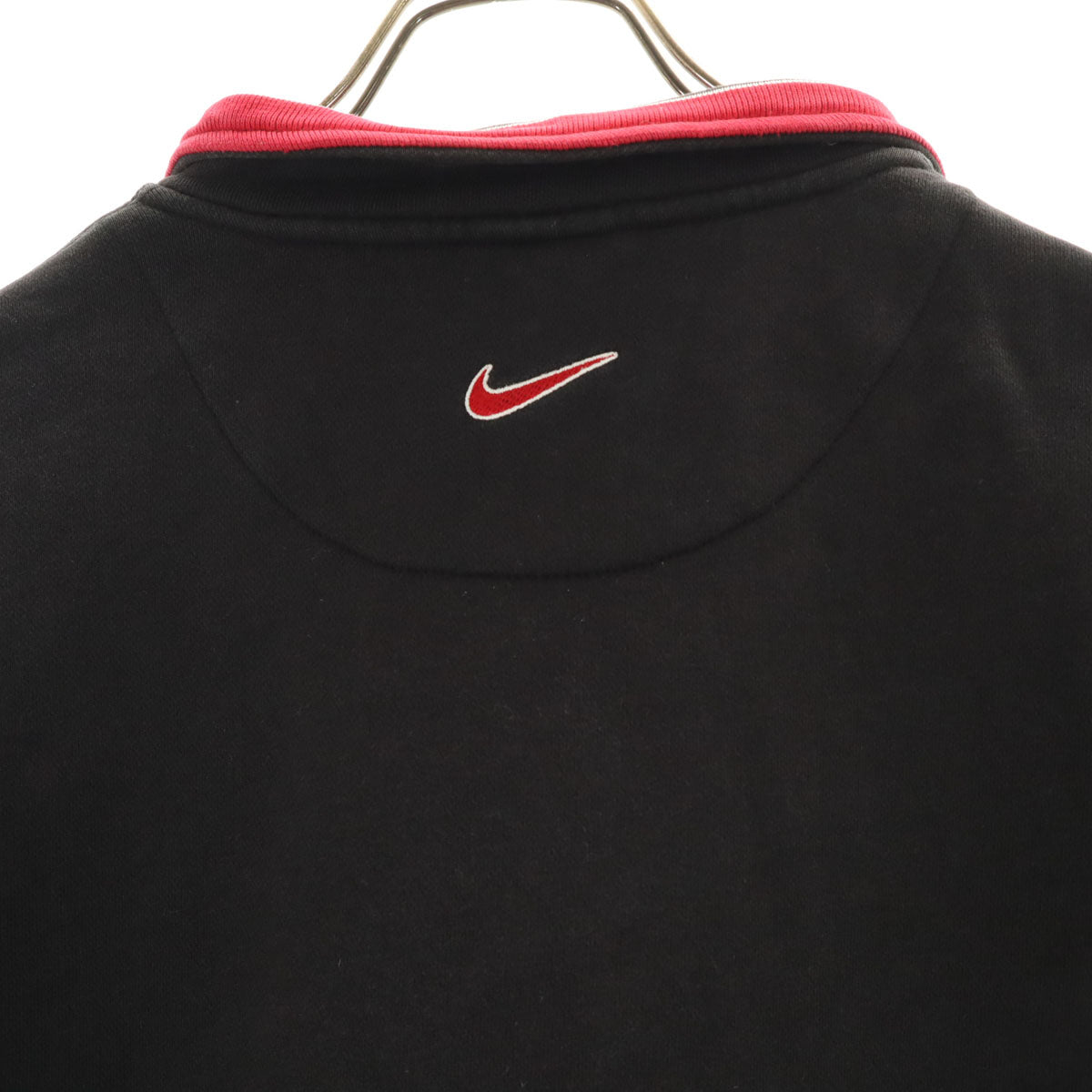 NIKE ナイキ 90s 00s オールド 白タグ 長袖 ハーフジップ スウェット L ブラック プルオーバー メンズ