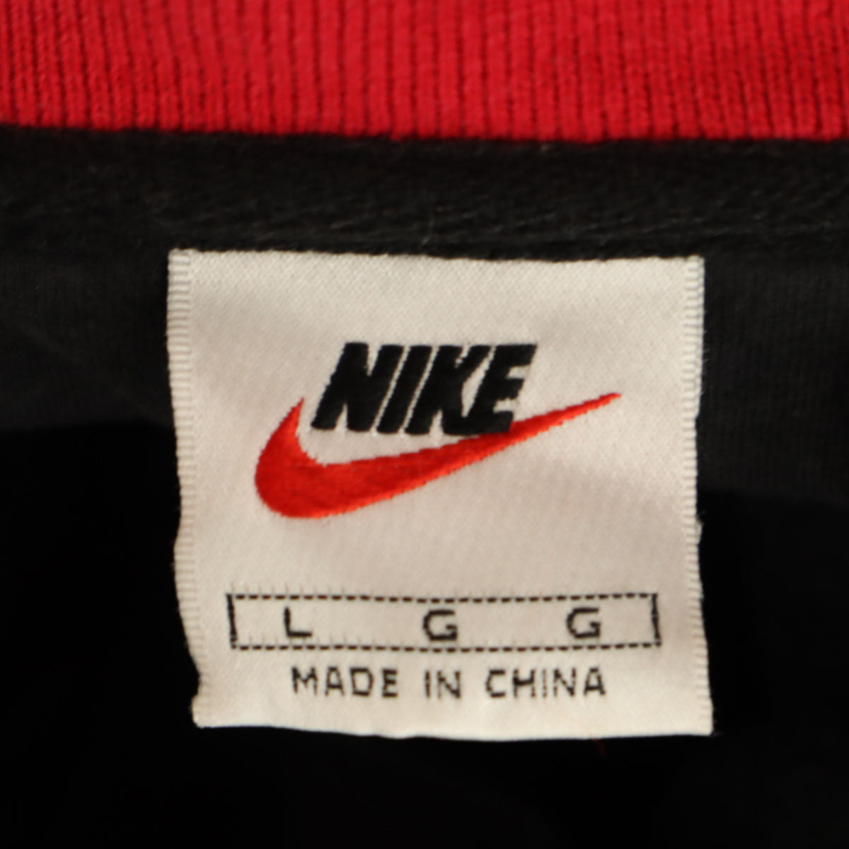 NIKE ナイキ 90s 00s オールド 白タグ 長袖 ハーフジップ スウェット L ブラック プルオーバー メンズ