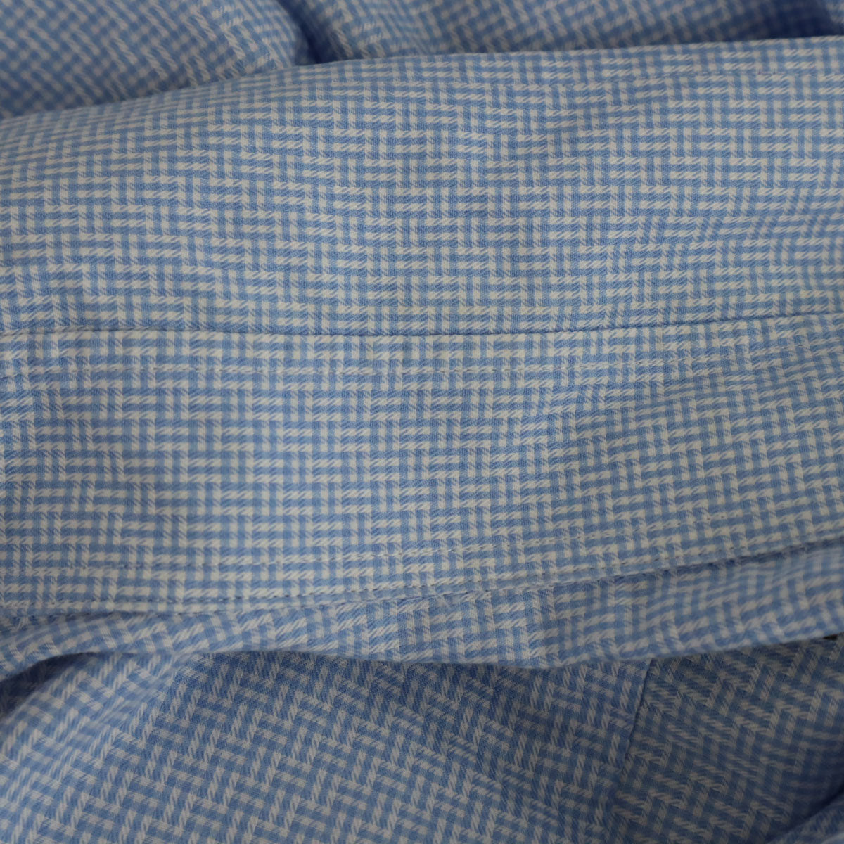 Emporio Armani エンポリオアルマーニ 格子柄 長袖 シャツ 42 ブルー系 MODERN FIT メンズ