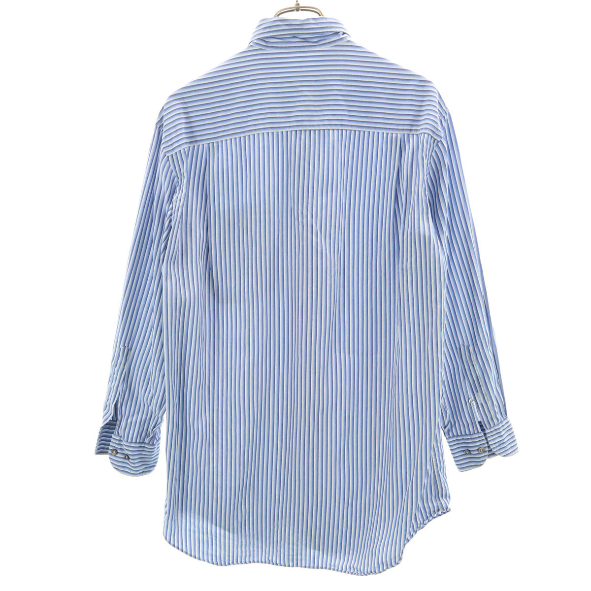 ARMANI COLLEZIONI アルマーニコレッツォーニ ストライプ 長袖 シャツ 39 ブルー系 メンズ