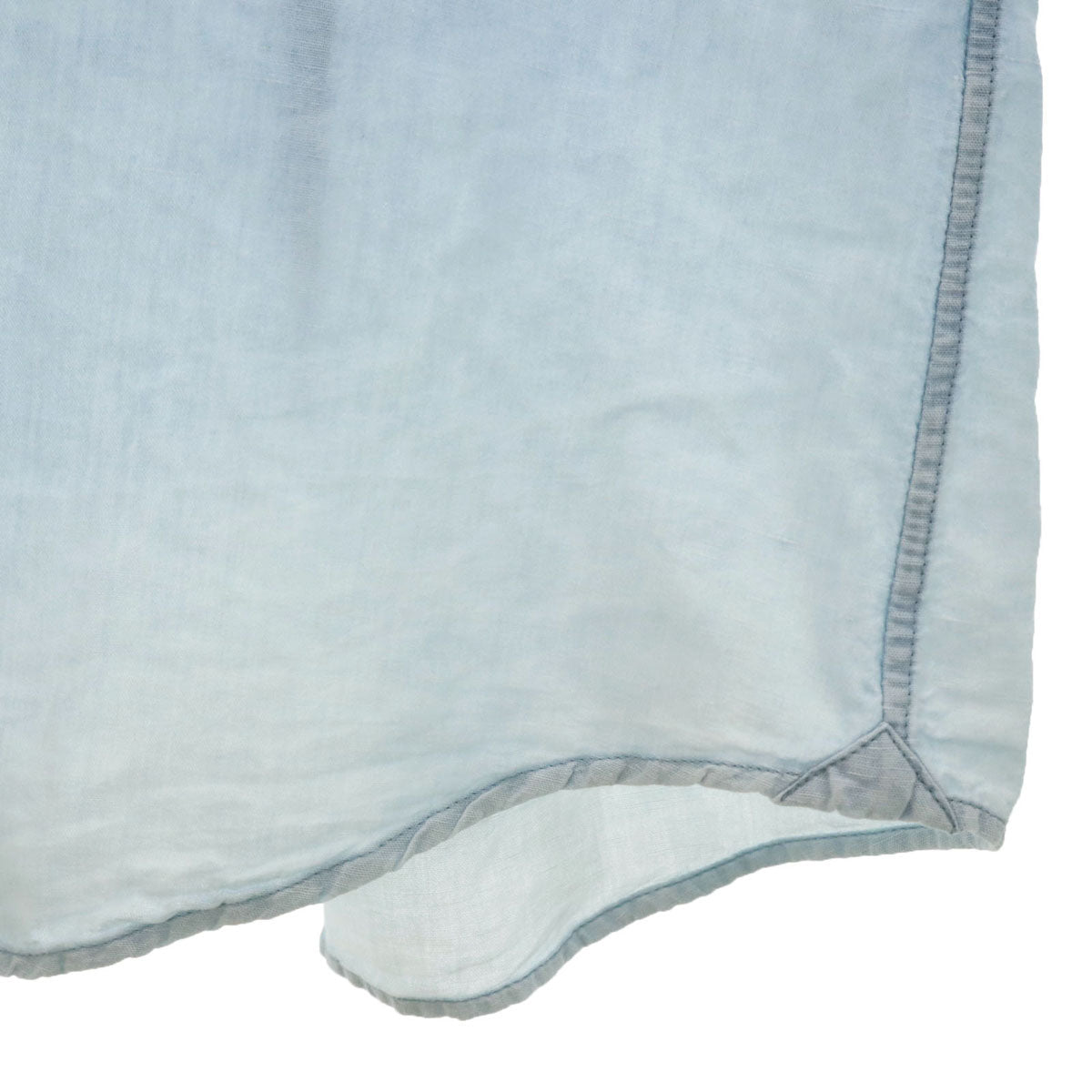 Brunello Cucinelli ブルネロクチネリ イタリア製 リネンブレンド 長袖 シャツ XXL ブルー系 メンズ