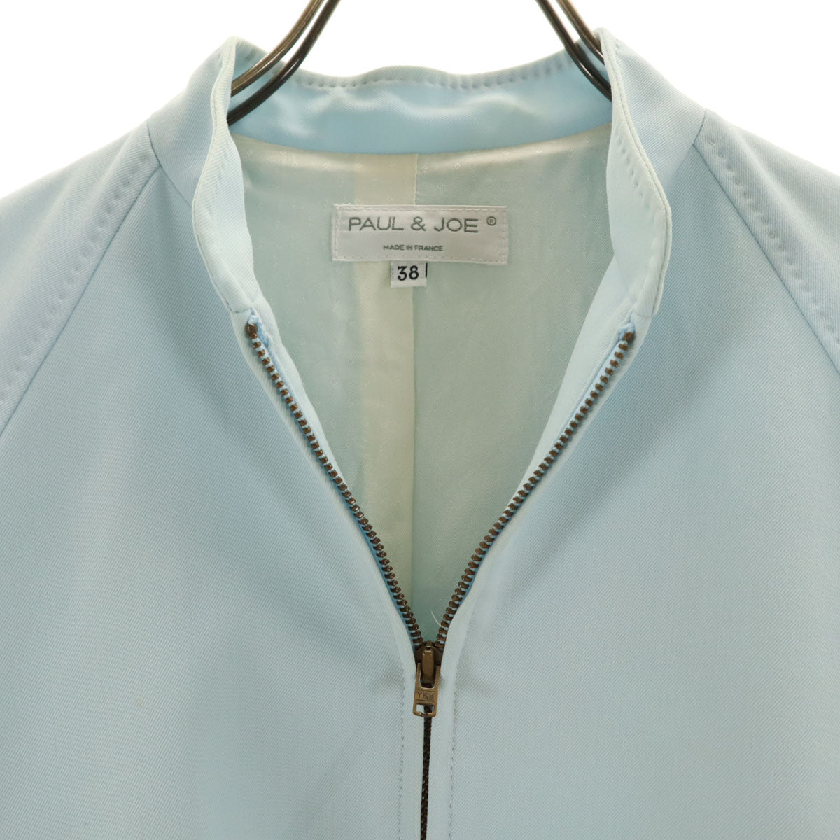 PAUL&JOE ポールアンドジョー フランス製 ジップジャケット 38 ブルー系 レディース