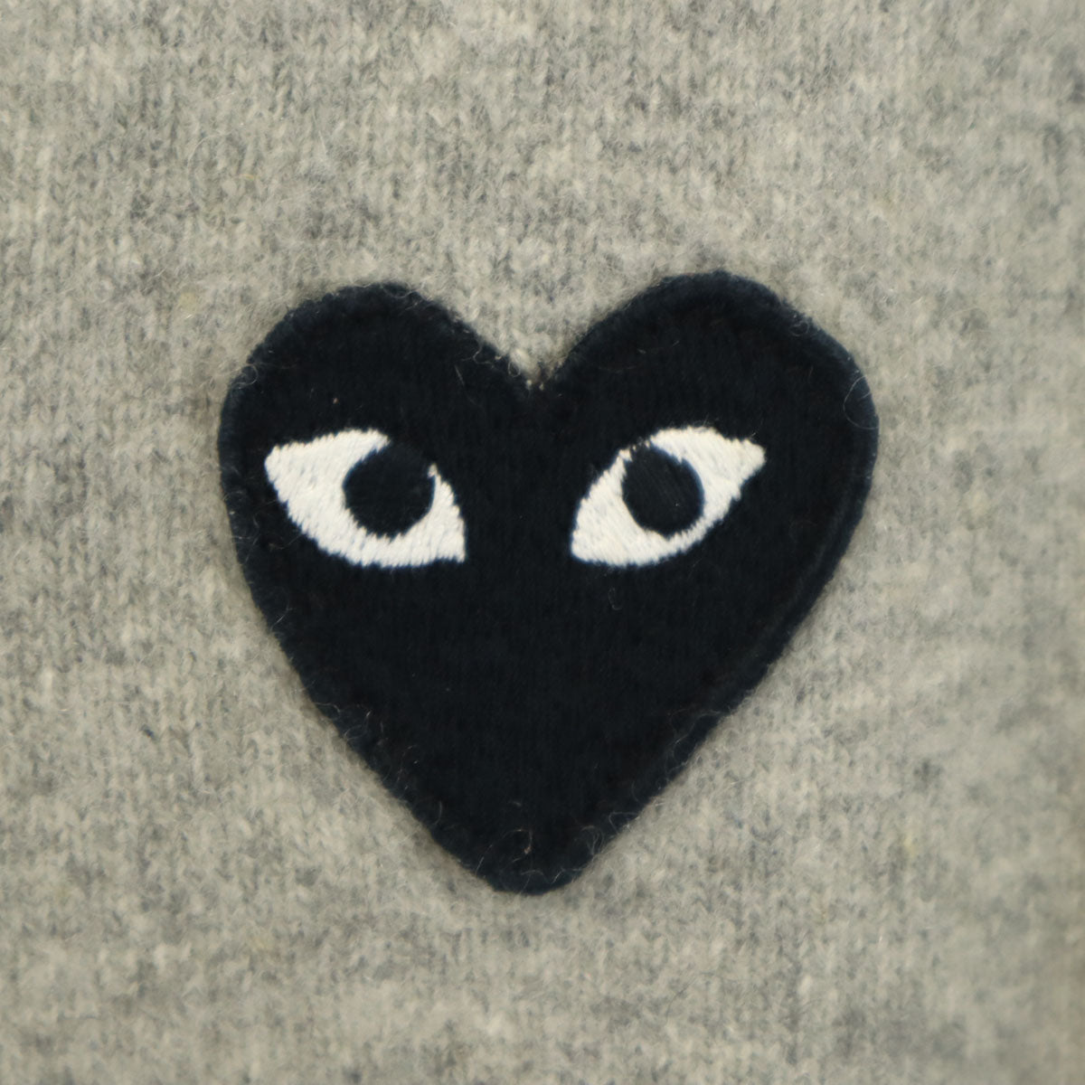 PLAY COMME des GARCONS プレイコムデギャルソン 2007年 日本製 長袖 ニットカーディガン M グレー レディース