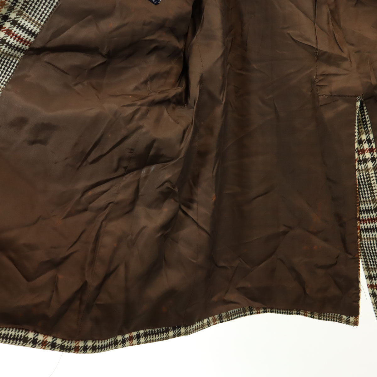 Burberrys バーバリーズ 80s 英国製 ヴィンテージ チェック柄 ツイード テーラードジャケット 38 ベージュ メンズ