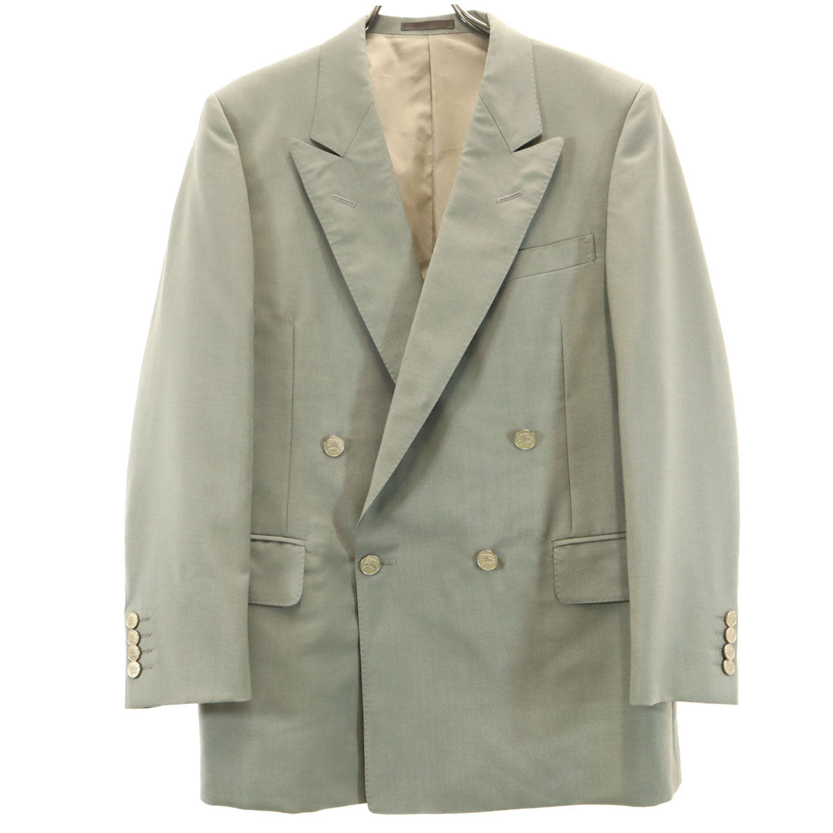 Burberrys バーバリーズ 90s オールド ダブル テーラードジャケット A4 グレー系 メンズ