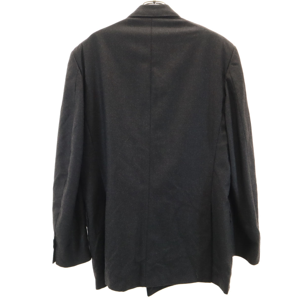 FENDI フェンディ イタリア製 ダブル テーラードジャケット 50 チャコールグレー メンズ