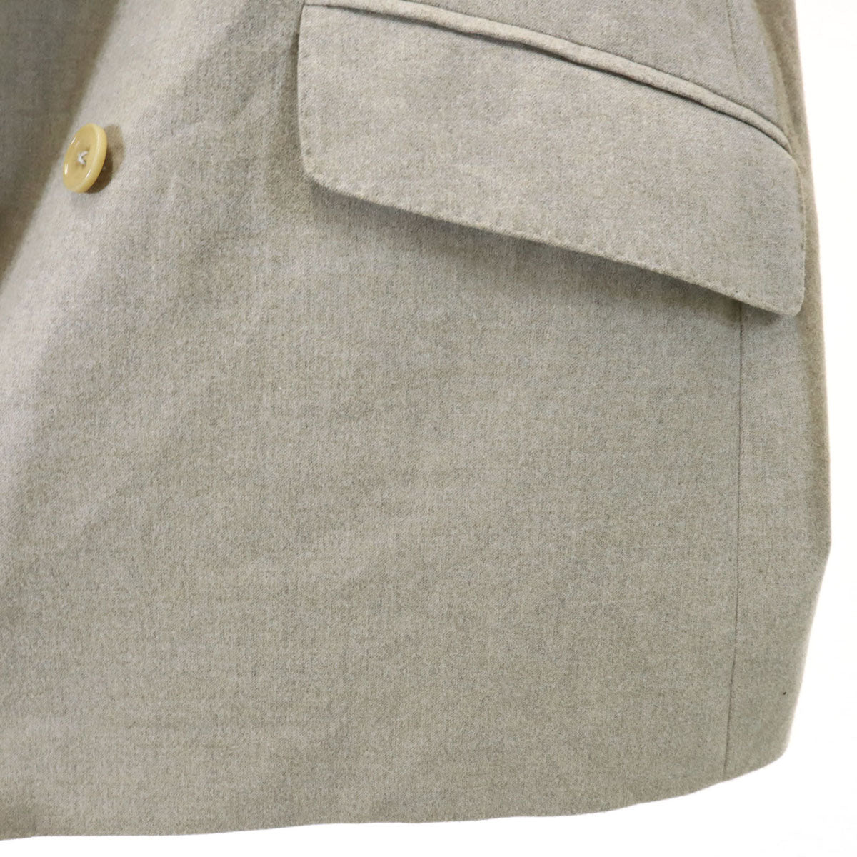 ARMANI COLLEZIONI アルマーニコレッツォーニ 90s イタリア製 オールド ウールライク ダブル テーラードジャケット 52 グレージュ メンズ