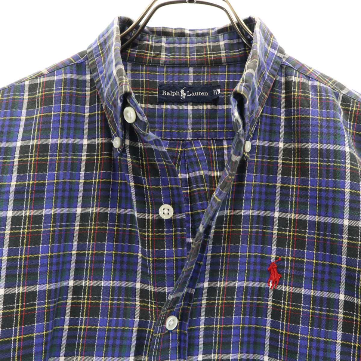 RALPH LAUREN ラルフローレン 長袖 ボタンダウンシャツ 170 ブルー キッズ