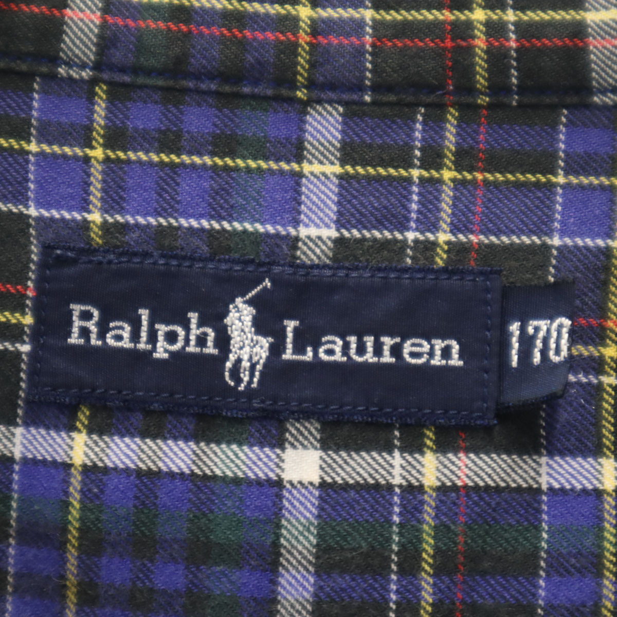 RALPH LAUREN ラルフローレン 長袖 ボタンダウンシャツ 170 ブルー キッズ