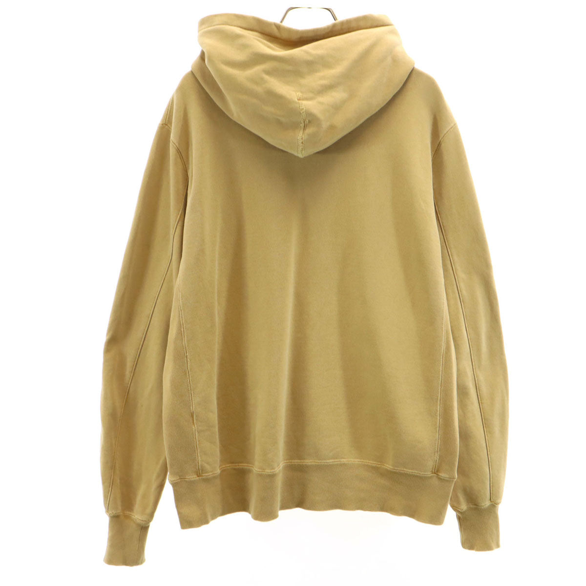 REMI RELIEF レミレリーフ 日本製 長袖 ヴィンテージ加工 スウェットパーカー M イエローベージュ メンズ